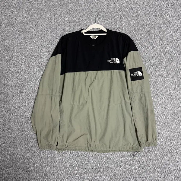 [BUNJANG] The North Face White Label Albany Anorak Sweatshirt / 노스페이스 화이트라벨 알바니 아노락 카키 블랙 L 맨투맨