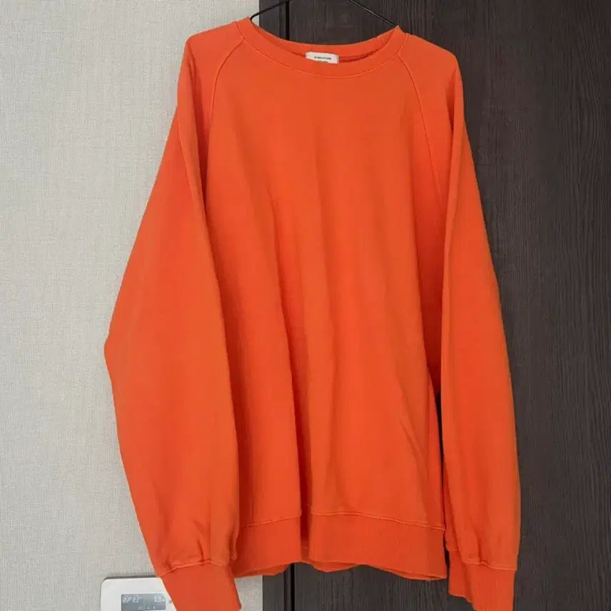 [BUNJANG] Men's Orange Sweatshirt T-Shirt XL (105-110) / 남성 남자 주황 오렌지 맨투맨 티셔츠 XL 105 110