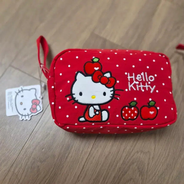 [BUNJANG] Hello Kitty Red Pouch Bag / 헬로키티 빨간색 파우치 가방