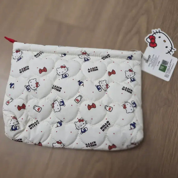 [BUNJANG] Hello Kitty Quilted Pouch / 헬로키티 퀼팅 파우치 새상품