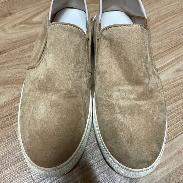 [BUNJANG] Suede Slip-on Shoes Beige / 슬립온 베이지.