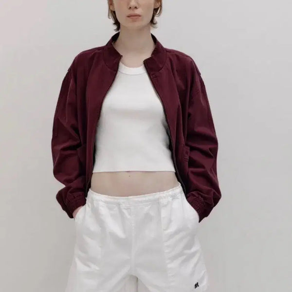 [BUNJANG] Par beng Washed Burgundy Jacket / 파르벵 워시드 버건디자켓