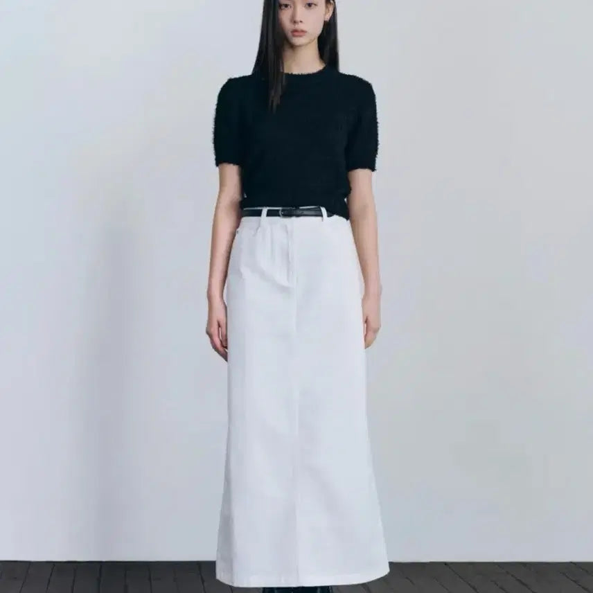 [BUNJANG] Musinsa Standard Women's CP Maxi Skirt White L / 급전)무신사 스탠다드 우먼즈 cp 맥시 스커트 화이트 L