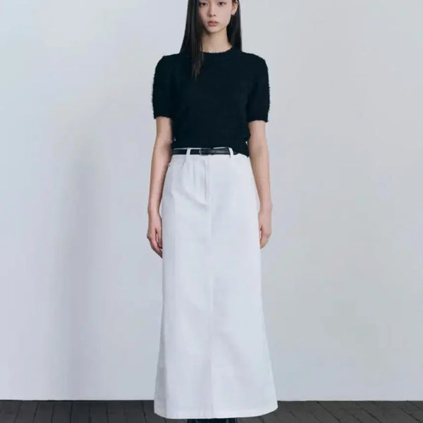 [BUNJANG] Musinsa Standard Women's CP Maxi Skirt White L / 급전)무신사 스탠다드 우먼즈 cp 맥시 스커트 화이트 L