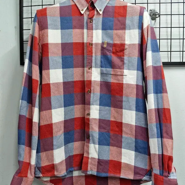 [BUNJANG] Fjällräven Ovik Big Check Flannel Shirt / 95M 피엘라벤 오빅 빅 체크 플란넬 셔츠.