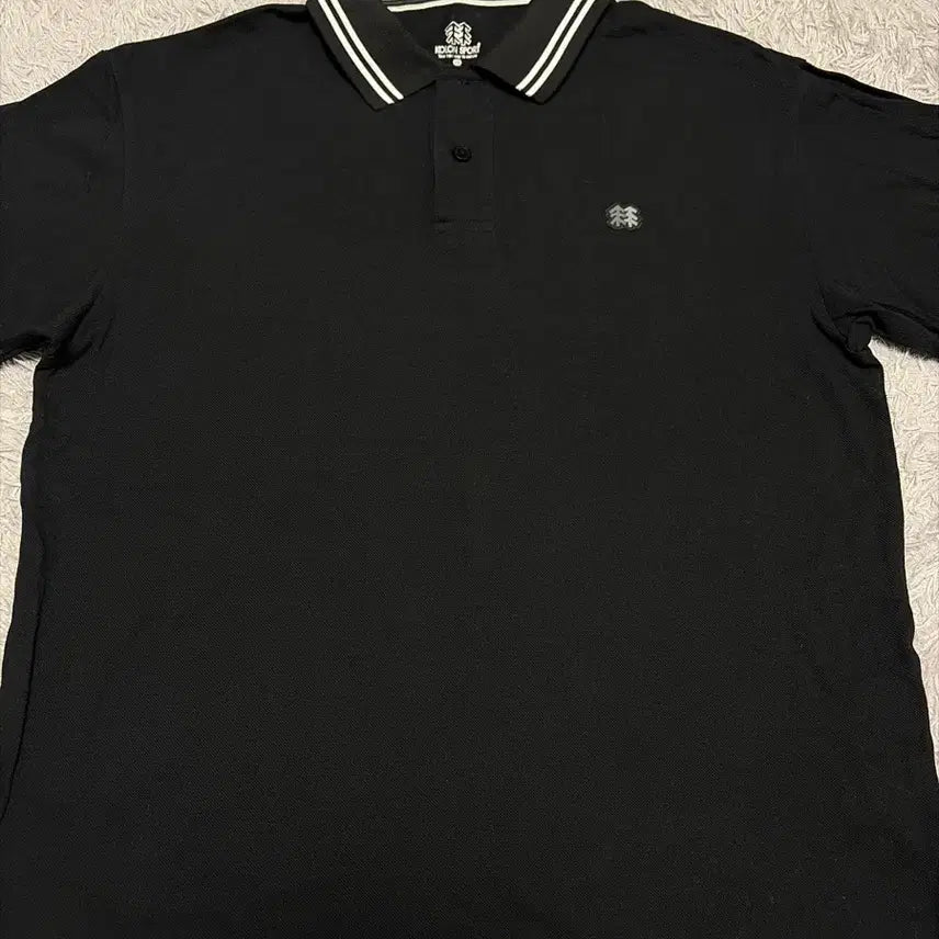 [BUNJANG] Kolon Sport Black Short Sleeve Polo Shirt Size 100 / 코오롱스포츠 반팔 카라티 100