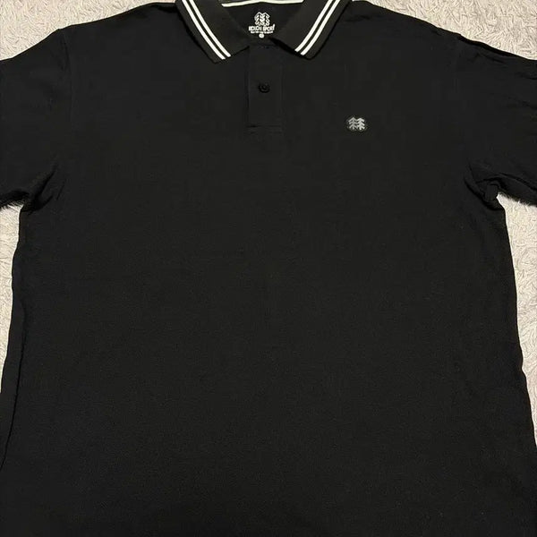 [BUNJANG] Kolon Sport Black Short Sleeve Polo Shirt Size 100 / 코오롱스포츠 반팔 카라티 100