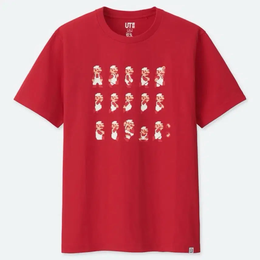 [BUNJANG] Uniqlo UT Super Mario Red T-Shirt M / 유니클로UT 슈퍼마리오 레드 반팔티셔츠 팝니다.