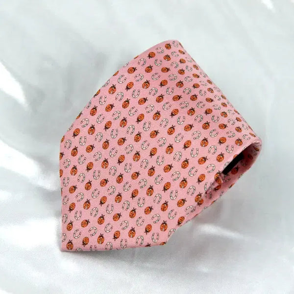 [BUNJANG] Salvatore Ferragamo Silk Men's Necktie (9.3cm) / 페라가모 9.3cm S등급 남자 명품 넥타이