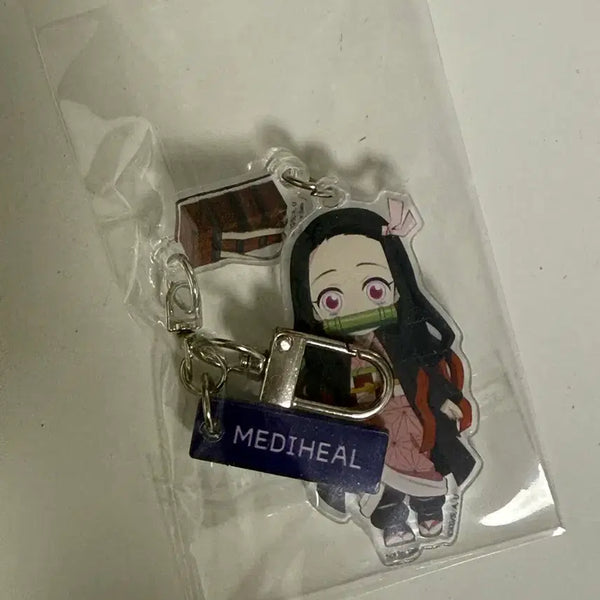 [BUNJANG] Demon Slayer: Kimetsu no Yaiba Nezuko Medheal Collaboration Keychain (Sealed) / (미개봉)귀멸의 칼날 메디힐 네즈코 키링