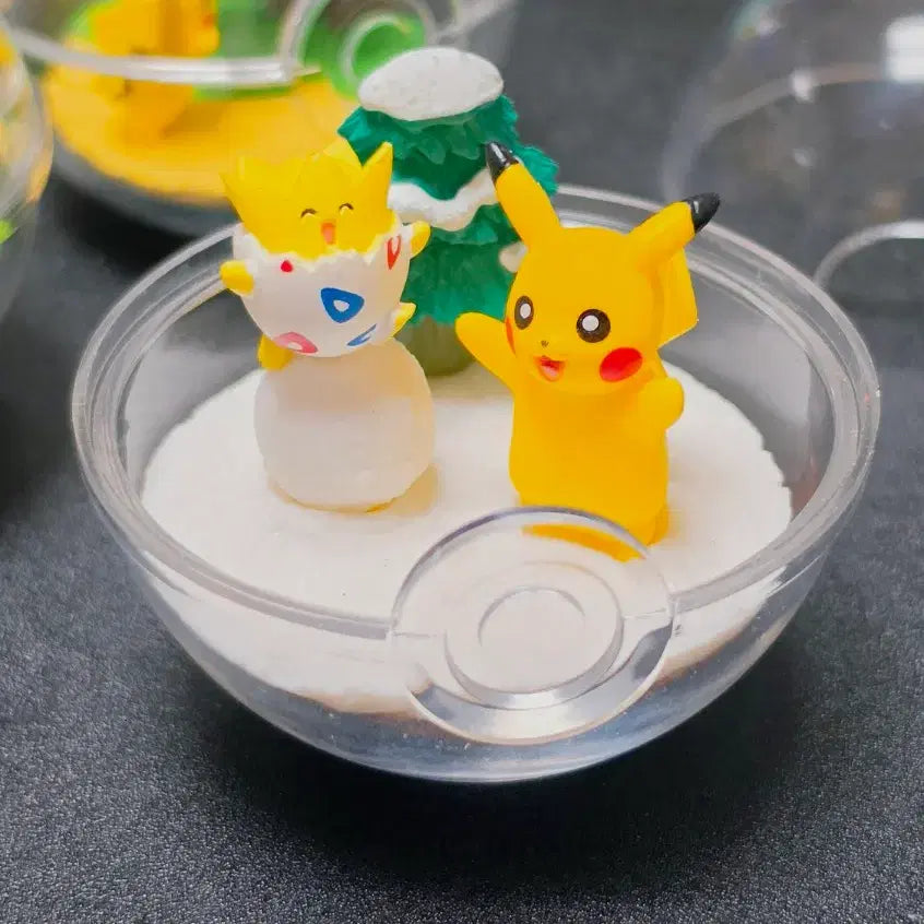 [BUNJANG] Pokémon Terrarium Re-Ment Togepi Pikachu Figure / 포켓몬스터 테라리움 리멘트 피규어 토게피 피카츄