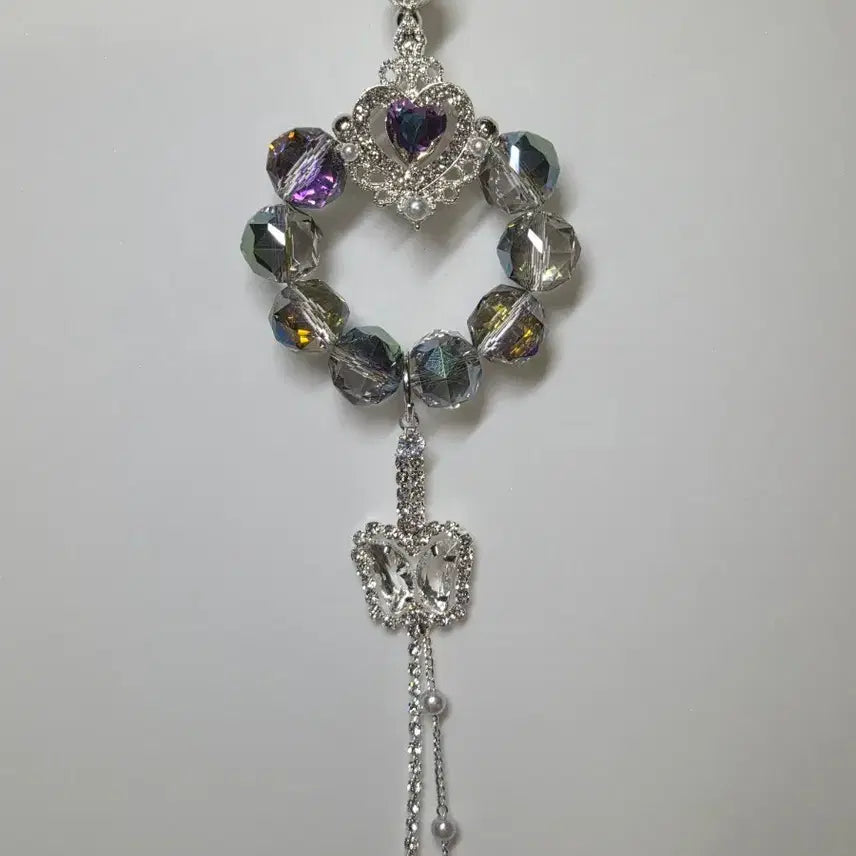[BUNJANG] Handmade Aurora Crystal Bead Keychain / 실물이 훨씬 반짝이는 오로라 키링