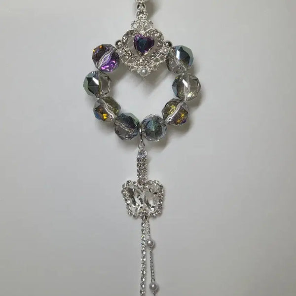 [BUNJANG] Handmade Aurora Crystal Bead Keychain / 실물이 훨씬 반짝이는 오로라 키링