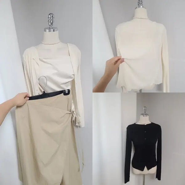[BUNJANG] Korean Made Sheer Knit Cardigan (High Stretch) / 새-썸머 시스루 가디건(텐션완전좋음)
