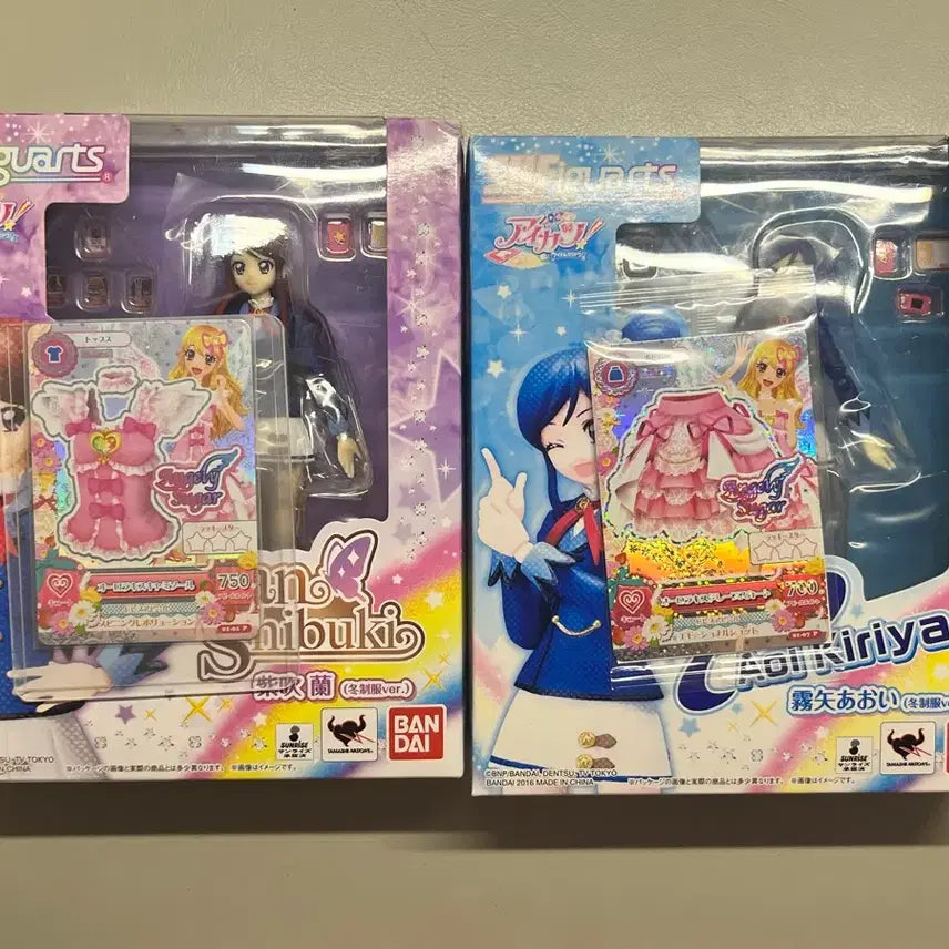 [BUNJANG] S.H.Figuarts Aikatsu! Figures Set - Ran Shibuki & Aoi Kirya (Limited Edition Bonus Included) / SHFiguarts 아이카츠 피규어 2종 세트 아오이 란