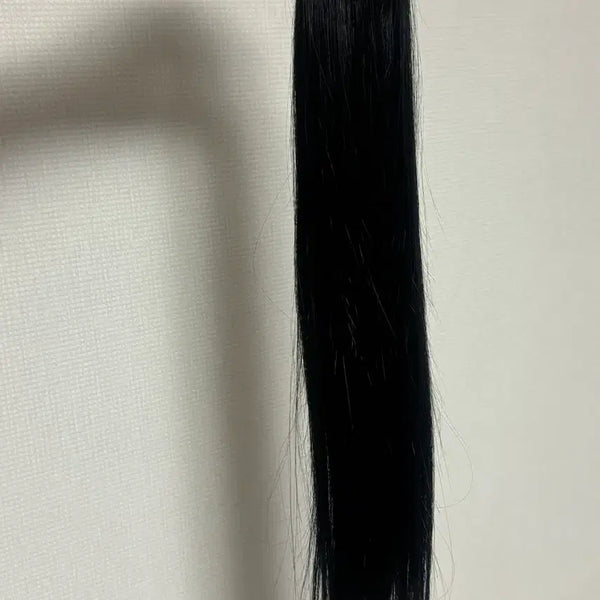 [BUNJANG] 20-inch Natural Remy Hair Tape-In Extensions - Black, 56 Pieces / 노팁 붙임머리 20인치 천연생모 블랙 56피스 112가닥