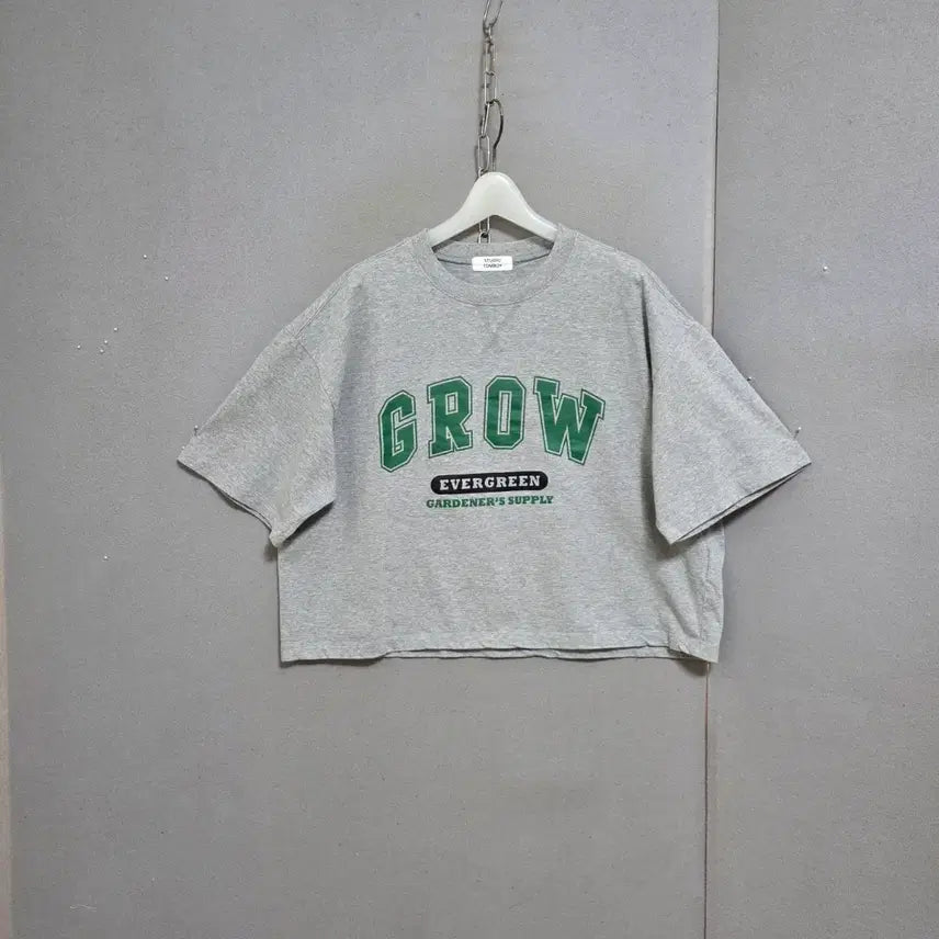 [BUNJANG] Tomboy Grey T-Shirt / 톰보이 그레이 티셔츠 FF   n5807