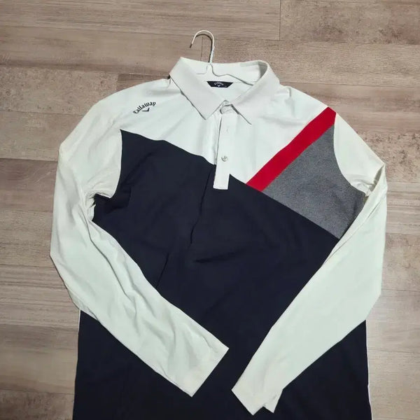 [BUNJANG] Callaway Golf Wear Men's Long Sleeve Polo Shirt (Cooling Fabric on Sleeves) / 캘러웨이 골프웨어 긴팔 카라티(팔부분 냉감소재)