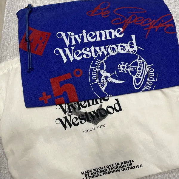 [BUNJANG] Vivienne Westwood Original Printed Canvas Clutch Bag / 정품비비안웨스트우드클러치