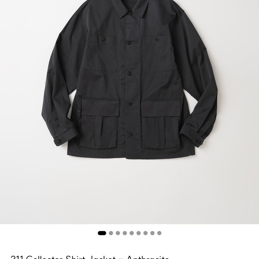 [BUNJANG] My Library 311 Collector Shirt Jacket Anthracite - Size S / [S]마이라이브러리 311 Collector Shirt Jacket