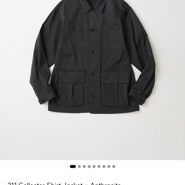 [BUNJANG] My Library 311 Collector Shirt Jacket Anthracite - Size S / [S]마이라이브러리 311 Collector Shirt Jacket