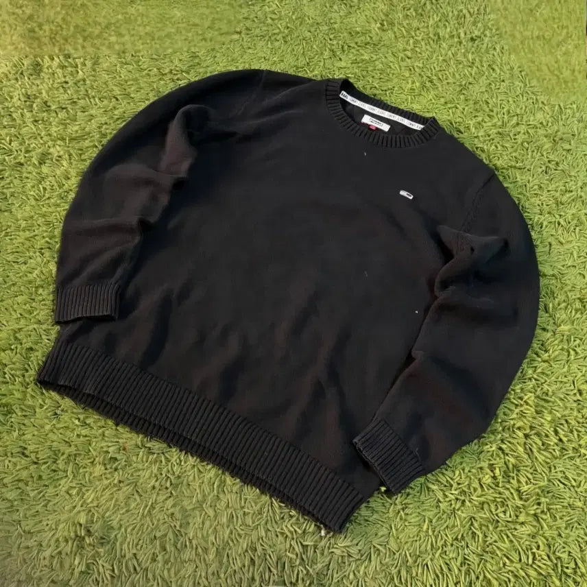 [BUNJANG] Tommy Hilfiger Black Knit Sweater XL / (XL) 타미힐피거 블랙 니트 스웨터
