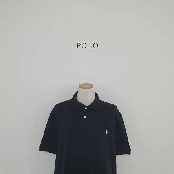 [BUNJANG] Polo Ralph Lauren Black Pony Logo Short Sleeve Polo Shirt (M) / No.26070401 폴로 랄프로렌 반팔 카라티 블랙