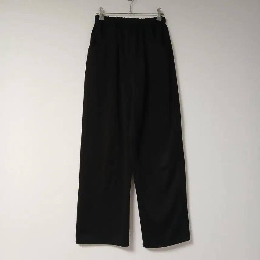 [BUNJANG] Black Wide Banding Pants / 블랙 와이드 밴딩 팬츠