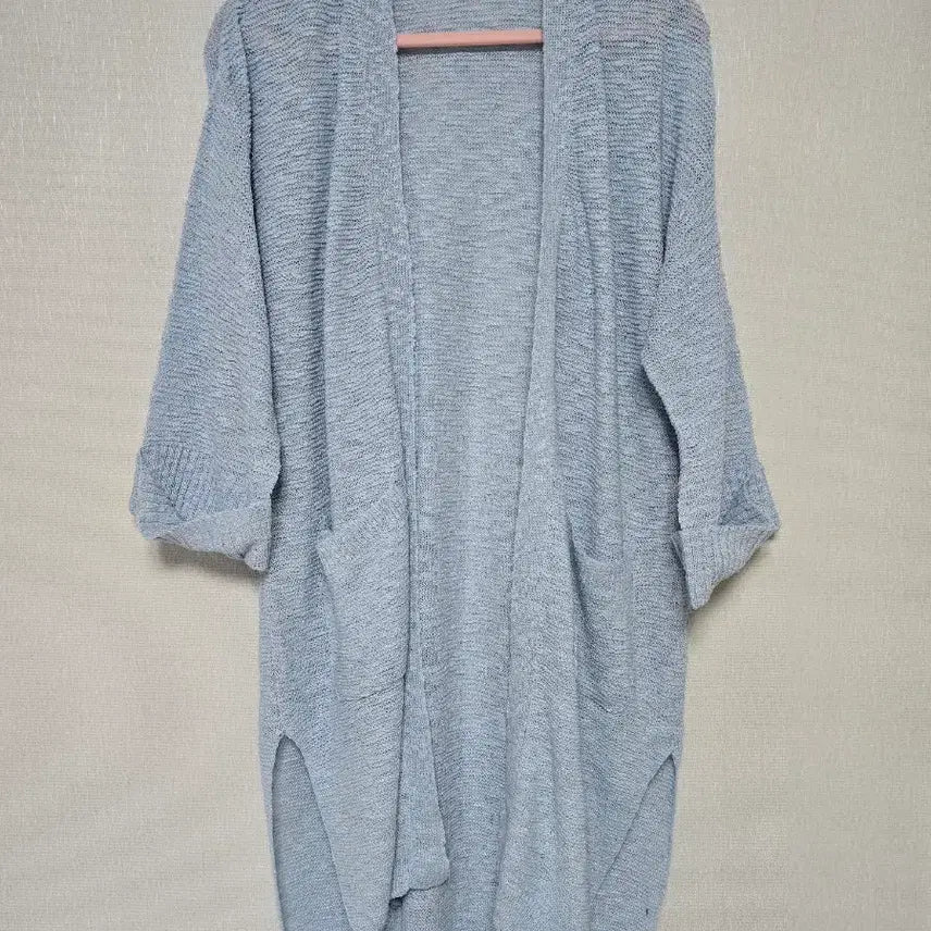 [BUNJANG] Sky Blue Summer Cardigan 5-Sleeve Length / 하늘색 여름 가디건 5부