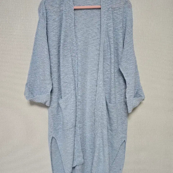 [BUNJANG] Sky Blue Summer Cardigan 5-Sleeve Length / 하늘색 여름 가디건 5부