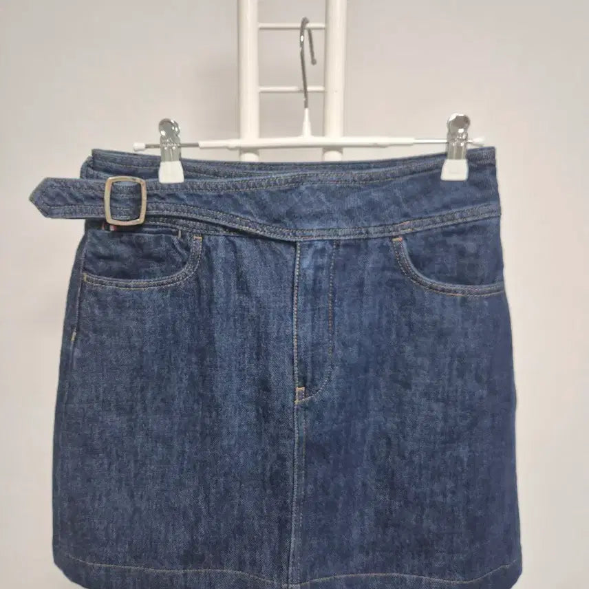 [BUNJANG] Tommy Hilfiger Denim Belt Mini Skirt Size 36 / 타미힐거 청 데님 벨트 미니 스커트/36