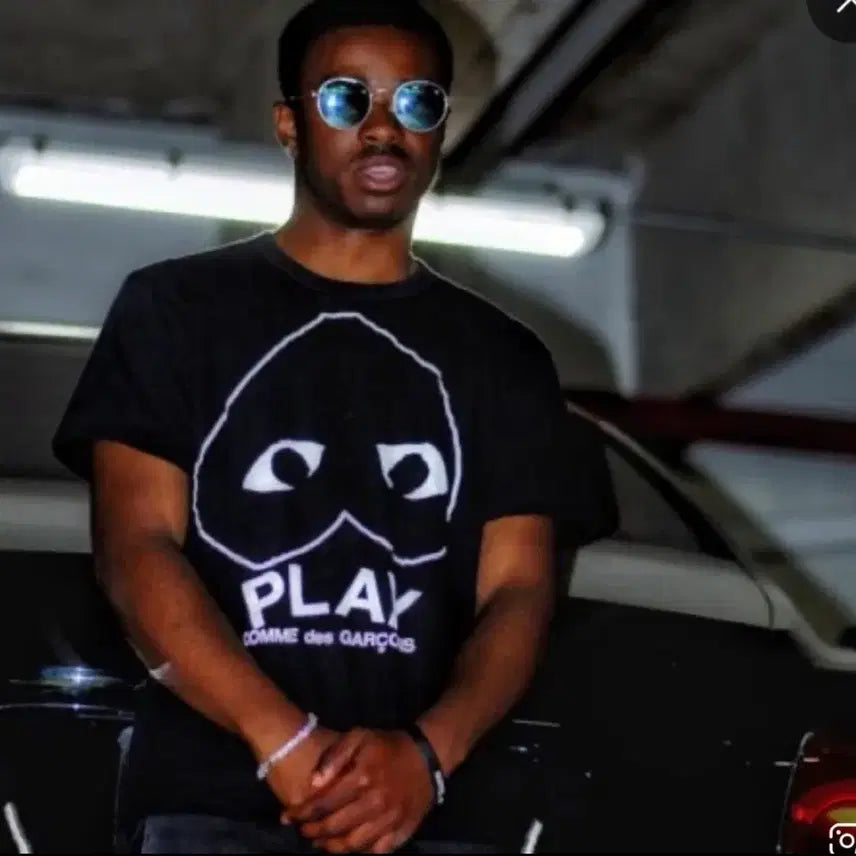 [BUNJANG] Comme des Garçons PLAY Outline Heart T-Shirt / 꼼데가르송 PLAY 아웃라인 하트 티셔츠 XL