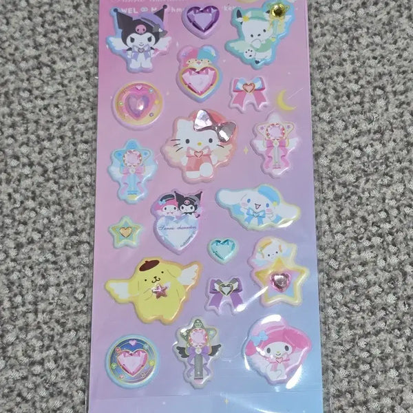 [BUNJANG] Sanrio Jewel Marshmallow Seal Sticker / 산리오 쥬얼 마시멜로우 씰 스티커