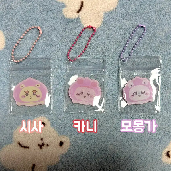 [BUNJANG] Peach Chiikawa Character Acrylic Keychain / 복숭아 치이카와 캐릭터 아크릴 키링