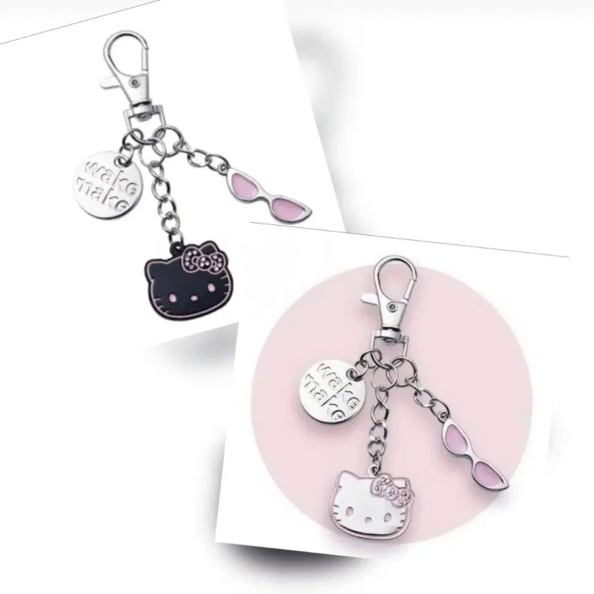 [BUNJANG] WAKEMAKE x Hello Kitty Keyring / 미개봉/2종) 웨이크메이크x헬로키티 키링