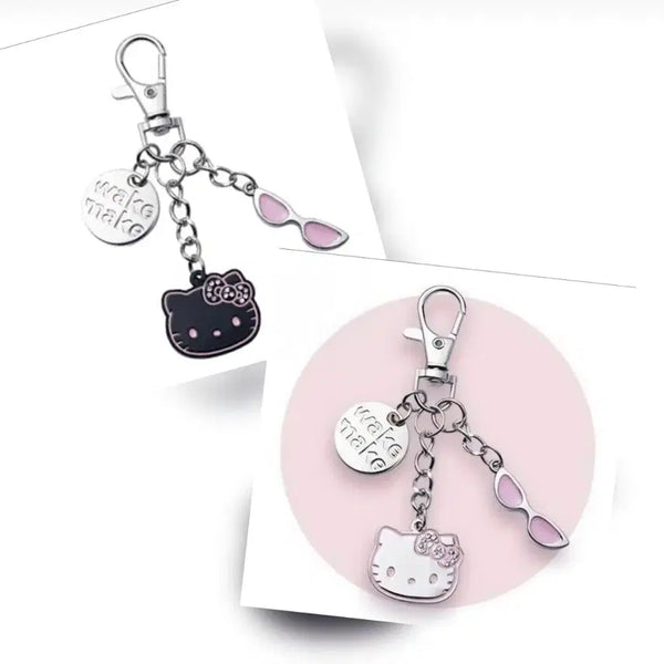 [BUNJANG] WAKEMAKE x Hello Kitty Keyring / 미개봉/2종) 웨이크메이크x헬로키티 키링