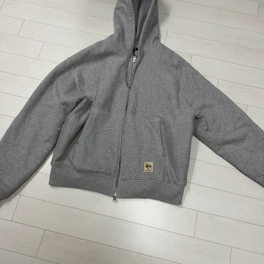 [BUNJANG] Stussy Double Face Hooded Zip-Up Jacket Two-Way L Size / 스투시 더블 페이스 후드 집업 투웨이 L 사이즈