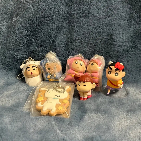 [BUNJANG] Crayon Shin-chan Gacha Figure & Keyring Goods Set / 짱구는 못말려 가챠피규어,키링굿즈 세트