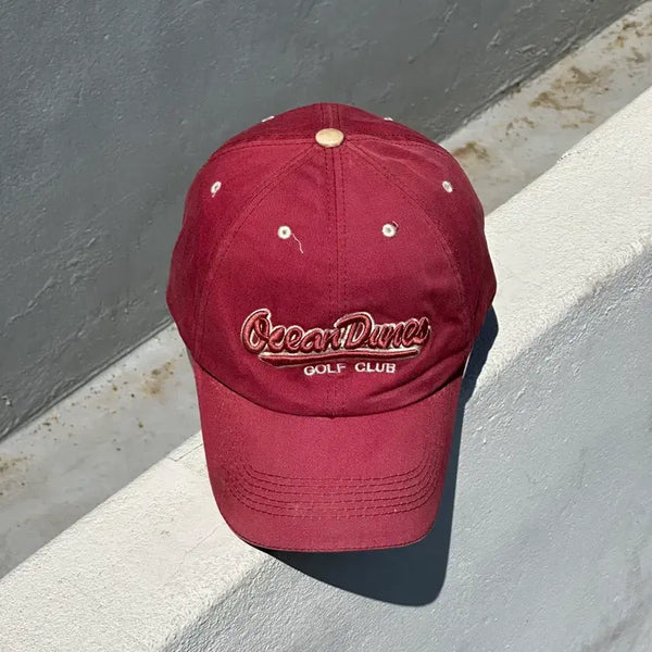 [BUNJANG] Ocean Drive Golf Club Embroidered Ball Cap Hat / [F] 오션 드라이브 골프클럽 자수 볼캡 모자