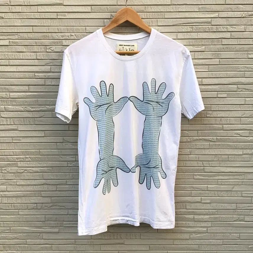 [BUNJANG] Henrik Vibskov White Graphic T-Shirt / 헨릭 빕스코브 반팔 티셔츠 (white)