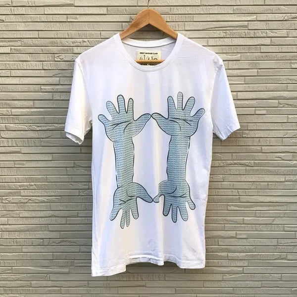 [BUNJANG] Henrik Vibskov White Graphic T-Shirt / 헨릭 빕스코브 반팔 티셔츠 (white)