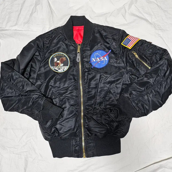 [BUNJANG] Alpha Industries NASA MA-1 Bomber Jacket Black XS / 알파인더스트리 NASA MA-1 봄버 자켓 블랙 XS