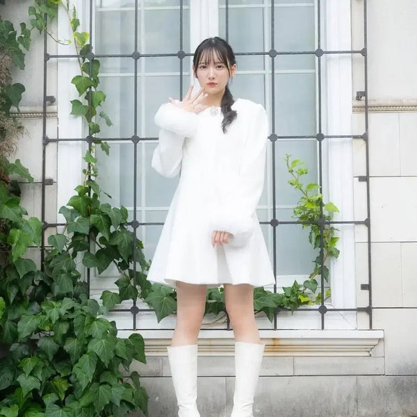 [BUNJANG] Eblin White Coat / 에블린 코트 팔아요