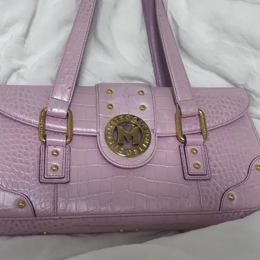 [BUNJANG] Metrociti Pink Leather Bag / 최종 처분가 메트로시티 핑크 가죽 가방 갸루깔