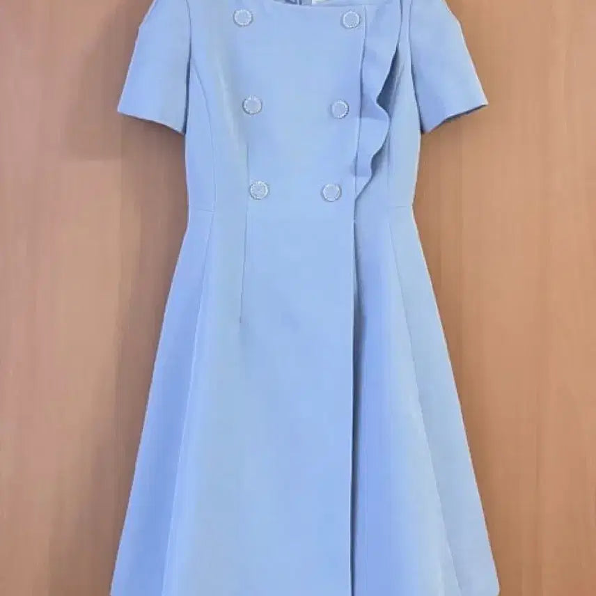 [BUNJANG] Lenibon Sky Blue Ribbon Dress / 레니본 원피스 54(55)