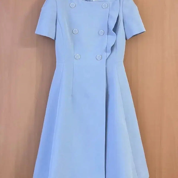 [BUNJANG] Lenibon Sky Blue Ribbon Dress / 레니본 원피스 54(55)