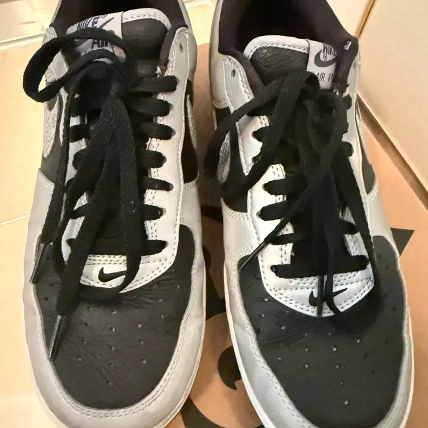 [BUNJANG] Nike Air Force 1 Black/Silver Snake US 9.5 / 나이키 에어포스1 블랙/실버 스네이크 275