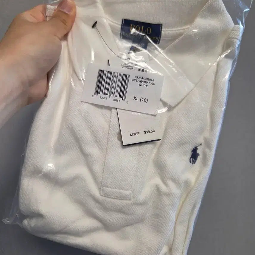 [BUNJANG] Polo Ralph Lauren Girls' PK Collar Shirt White XL (Recommended for Size 55) / 폴로 걸즈 pk카라셔츠 xl 55추천 흰색 새제품