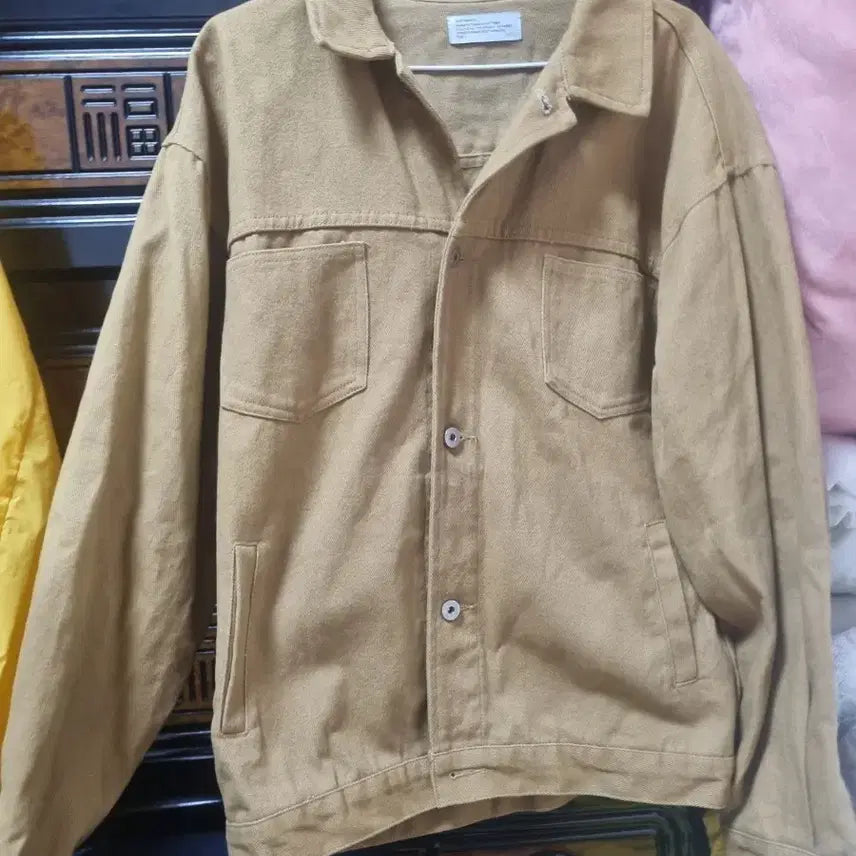 [BUNJANG] PARTIMENTO Tricot Denim Jean Jacket Beige M/XL / [새상품급]  PARTIMENTO 데님진자켓. L/XL