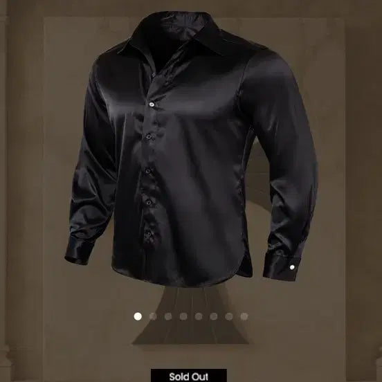 [BUNJANG] Rafinato Etoile Silky Dress Shirt Black / 라피나토에뚜알 실키 드레스 셔츠 블랙